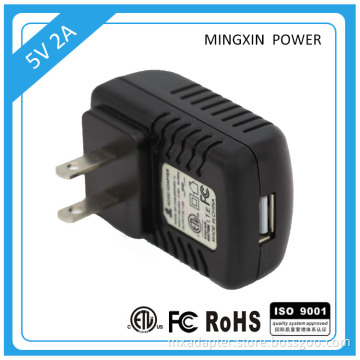 UL CUL wall-mounted5v2a 12 v1a power adapter with US plug